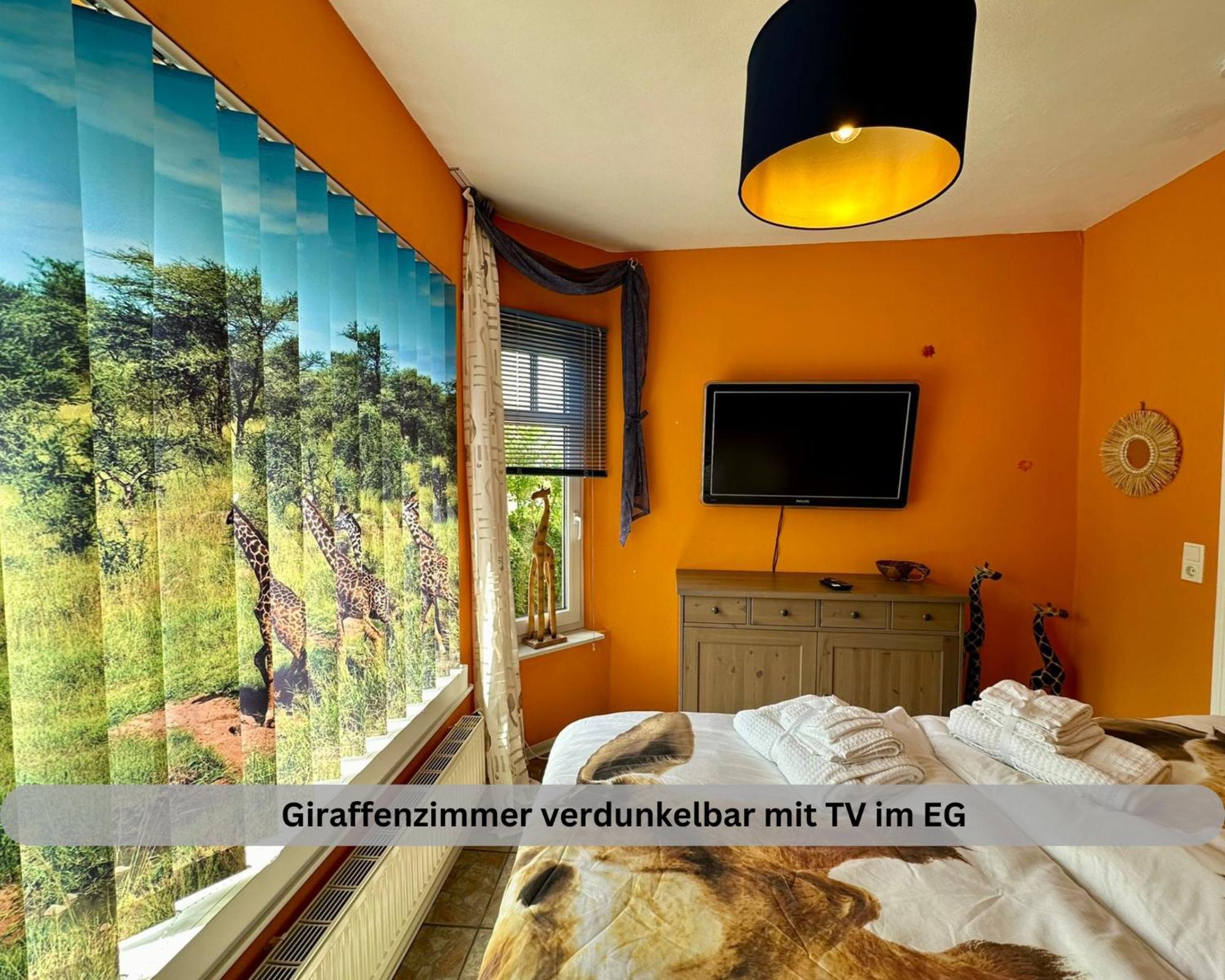 Lodge Of Africa - Einzigartige Themenzimmer, Eingezaeunten Garten, Sauna, Whirlpool & Kamin, Hunde Willkommen, Gasgrill, Voll Ausgestattete Kueche, Grosser Essbereich, Hamburg & Stade In Der Naehe Twielenfleth Luaran gambar