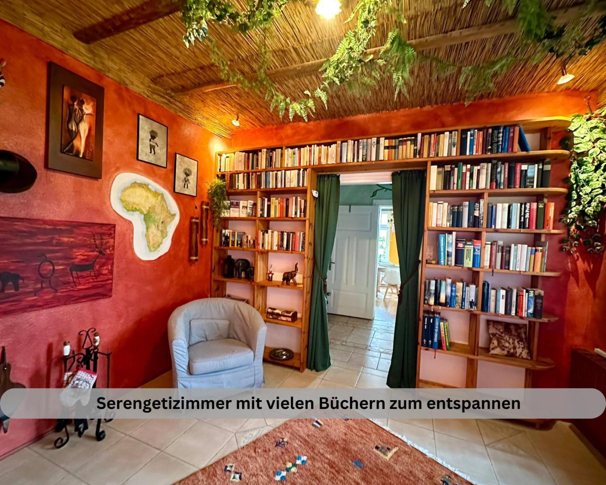 Lodge Of Africa - Einzigartige Themenzimmer, Eingezaeunten Garten, Sauna, Whirlpool & Kamin, Hunde Willkommen, Gasgrill, Voll Ausgestattete Kueche, Grosser Essbereich, Hamburg & Stade In Der Naehe Twielenfleth Luaran gambar